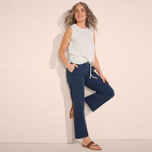 lands end Lands' End Women's Straight Leg Cropped Chinos, Mid Rise in Navy Size: 16 Navy 16 lands end Lands' End Women's Straight Leg Cropped Chinos, Mid Rise in Navy Size: 16 Navy 16