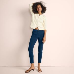 lands end Lands' End Women's Slim Leg Cropped Chinos, Mid Rise in Navy Size: 14 Navy 14 lands end Lands' End Women's Slim Leg Cropped Chinos, Mid Rise in Navy Size: 14 Navy 14
