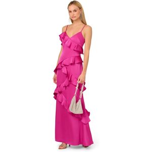 Adrianna by Adrianna Papell Women's Stretch Satin Long Dress in Pink Size: 12 Pink 12 Adrianna by Adrianna Papell Women's Stretch Satin Long Dress in Pink Size: 12 Pink 12