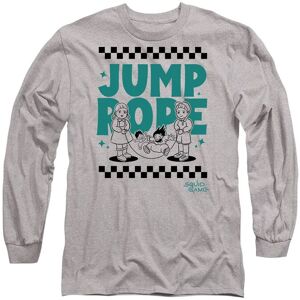 Squid Game - Season Three Jump Rope Long Sleeve T-Shirt, Heather Grey Size: Medium Grey M Squid Game - Season Three Jump Rope Long Sleeve T-Shirt, Heather Grey Size: Medium Grey M