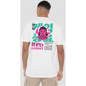 Squid Game Season 3 Young-Hee Red Light (Back Print) T-Shirt, White Size: XL White XL Squid Game Season 3 Young-Hee Red Light (Back Print) T-Shirt, White Size: XL White XL