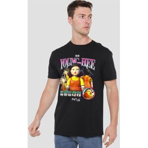 Squid Game Season Two Young-Hee Bootleg T-Shirt, Black Size: Large Black L Squid Game Season Two Young-Hee Bootleg T-Shirt, Black Size: Large Black L