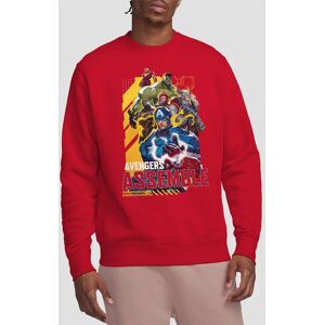 Marvel Rivals Avengers Assemble Group Sweatshirt, Red Size: Large Red L Marvel Rivals Avengers Assemble Group Sweatshirt, Red Size: Large Red L