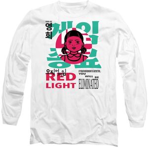 Squid Game - Season Three Young-Hee Red Light Long Sleeve T-Shirt, White Size: 2XL White 2XL Squid Game - Season Three Young-Hee Red Light Long Sleeve T-Shirt, White Size: 2XL White 2XL
