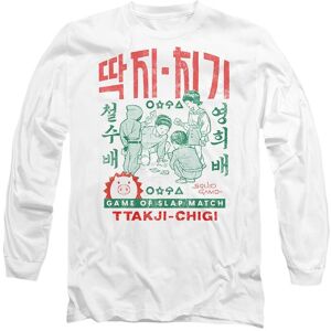 Squid Game Season Three Korean Game Of Slap Match Long Sleeve T-Shirt, White Size: Medium White M Squid Game Season Three Korean Game Of Slap Match Long Sleeve T-Shirt, White Size: Medium White M