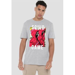 Squid Game - Season Three Guards Side Profile T-Shirt, Heather Grey Size: 4XL Grey 4XL Squid Game - Season Three Guards Side Profile T-Shirt, Heather Grey Size: 4XL Grey 4XL