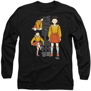 Squid Game - Season Three Vintage Young-Hee Long Sleeve T-Shirt, Black Size: 2XL Black 2XL Squid Game - Season Three Vintage Young-Hee Long Sleeve T-Shirt, Black Size: 2XL Black 2XL