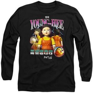 Squid Game Season Two Young-Hee Bootleg Long Sleeve T-Shirt, Black Size: Large Black L Squid Game Season Two Young-Hee Bootleg Long Sleeve T-Shirt, Black Size: Large Black L
