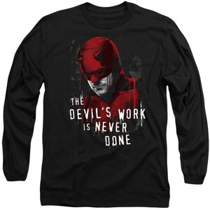 Marvel Daredevil Born Again The Devil'S Work Is Never Done Long Sleeve T-Shirt, Black Size: Medium Black M Marvel Daredevil Born Again The Devil'S Work Is Never Done Long Sleeve T-Shirt, Black Size: Medium Black M