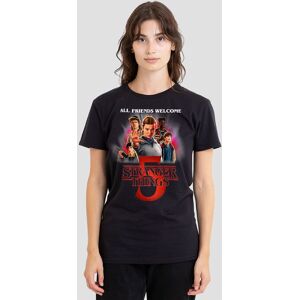 Stranger Things Women's Season Five Poster T-Shirt, Black Size: XL Black XL Stranger Things Women's Season Five Poster T-Shirt, Black Size: XL Black XL