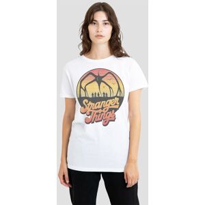 Stranger Things Women's 80'S Sunset Mindflayer Group T-Shirt, White Size: 2XL White 2XL Stranger Things Women's 80'S Sunset Mindflayer Group T-Shirt, White Size: 2XL White 2XL