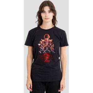 Stranger Things Women's Season Two Poster T-Shirt, Black Size: XL Black XL Stranger Things Women's Season Two Poster T-Shirt, Black Size: XL Black XL