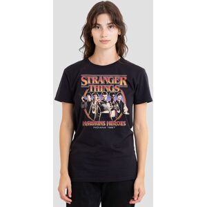Stranger Things Women's Hawkins Heroes Group 1987 T-Shirt, Black Size: 2XL Black 2XL Stranger Things Women's Hawkins Heroes Group 1987 T-Shirt, Black Size: 2XL Black 2XL
