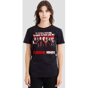 Paramount Home Entertainment Women's Criminal Minds Think Like One T-Shirt, Black Size: Small Black S Paramount Home Entertainment Women's Criminal Minds Think Like One T-Shirt, Black Size: Small Black S
