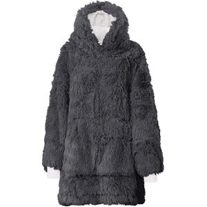 Ezysleep Faux Fur Oversized Luxury Soft Hoodie in Grey Grey One Size Ezysleep Faux Fur Oversized Luxury Soft Hoodie in Grey Grey One Size