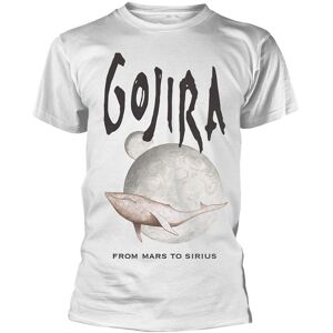 Gojira Whale From Mars Band Logo T-Shirt in White Size: Medium White M Gojira Whale From Mars Band Logo T-Shirt in White Size: Medium White M