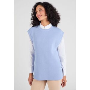 Damart Women's Stylish Skin Soft Sleeveless Jumper for Effortless Layering in Mid Blue Size: 18-20 Mid Blue 18-20 Damart Women's Stylish Skin Soft Sleeveless Jumper for Effortless Layering in Mid Blue Size: 18-20 Mid Blue 18-20