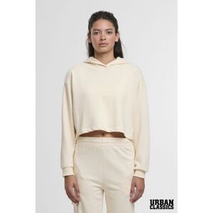Urban Classics Women's Cotton Blend Oversized Cropped Light Terry Hoody in Off-White Size: Large Off-White L Urban Classics Women's Cotton Blend Oversized Cropped Light Terry Hoody in Off-White Size: Large Off-White L