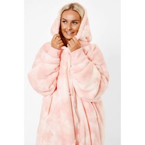 OHS Women's Tie-Dye Oversized Sherpa Fleece Hoodie Blanket in Light Pink Light Pink One Size OHS Women's Tie-Dye Oversized Sherpa Fleece Hoodie Blanket in Light Pink Light Pink One Size
