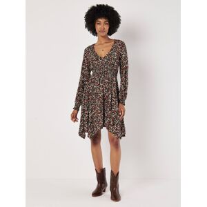 Apricot Women's Ditsy Floral Smocked Mini Dress in Green Size: 18 Green 18 Apricot Women's Ditsy Floral Smocked Mini Dress in Green Size: 18 Green 18