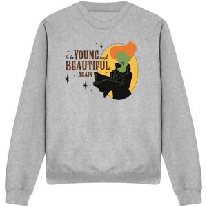 Disney Hocus Pocus Winifred Young & Beautiful Again Sweatshirt Light Grey Size: XL Light Grey XL Disney Hocus Pocus Winifred Young & Beautiful Again Sweatshirt Light Grey Size: XL Light Grey XL