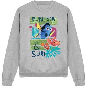 Disney Finding Nemo Fun, Sea, Surf Sweatshirt Light Grey Size: Large Light Grey L Disney Finding Nemo Fun, Sea, Surf Sweatshirt Light Grey Size: Large Light Grey L