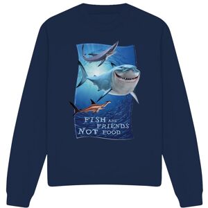 Disney Finding Nemo Fish are Friends Sweatshirt Navy Size: 2XL Navy 2XL Disney Finding Nemo Fish are Friends Sweatshirt Navy Size: 2XL Navy 2XL