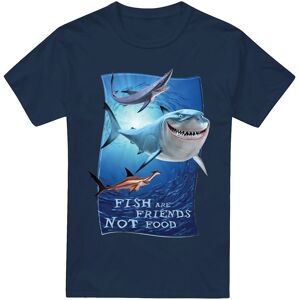 Disney Finding Nemo Fish Are Friends T-Shirt Navy Size: Large Navy L Disney Finding Nemo Fish Are Friends T-Shirt Navy Size: Large Navy L