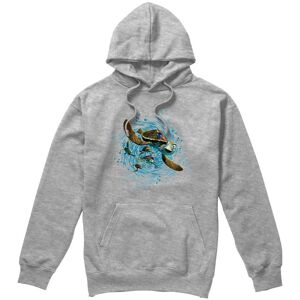 Disney Finding Nemo Crush Ride the Wave Hoodie Light Grey Size: Small Light Grey S Disney Finding Nemo Crush Ride the Wave Hoodie Light Grey Size: Small Light Grey S