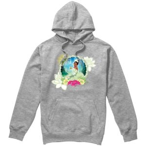 Disney The Princess & The Frog Floral Bayou Beauty With Tiana Unisex Hoodie Light Grey Size: Small Light Grey S Disney The Princess & The Frog Floral Bayou Beauty With Tiana Unisex Hoodie Light Grey Size: Small Light Grey S