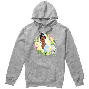 Disney The Princess & The Frog Tiana & Prince Naveen Unisex Hoodie Light Grey Size: Large Light Grey L Disney The Princess & The Frog Tiana & Prince Naveen Unisex Hoodie Light Grey Size: Large Light Grey L