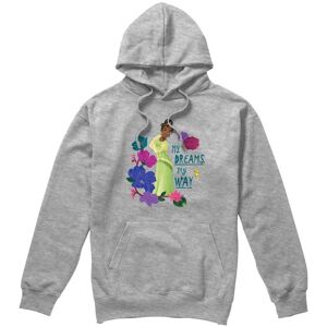 Disney The Princess & The Frog Tiana My Dreams, My Way Unisex Hoodie Light Grey Size: Large Light Grey L Disney The Princess & The Frog Tiana My Dreams, My Way Unisex Hoodie Light Grey Size: Large Light Grey L