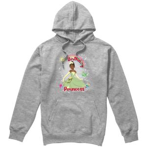 Disney The Princess & The Frog Birthday Princess With Tiana Unisex Hoodie Light Grey Size: Medium Light Grey M Disney The Princess & The Frog Birthday Princess With Tiana Unisex Hoodie Light Grey Size: Medium Light Grey M