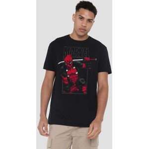 Marvel Deadpool Sword T-Shirt in Black Size: Large Black L Marvel Deadpool Sword T-Shirt in Black Size: Large Black L