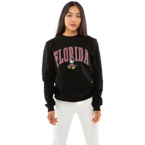 Disney Women's Mickey Mouse Varsity Cotton Sweatshirt in Black Size: Large Black L Disney Women's Mickey Mouse Varsity Cotton Sweatshirt in Black Size: Large Black L