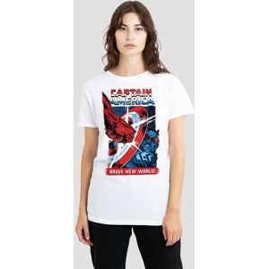 Marvel Women's Captain America Brave New World Red Hulk Punch T-Shirt, White Size: Medium White M Marvel Women's Captain America Brave New World Red Hulk Punch T-Shirt, White Size: Medium White M