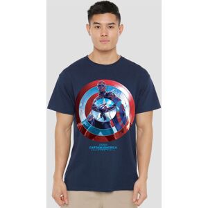 Marvel Captain America Brave New World Sam Wilson Red T-Shirt, Navy Size: 3XL Navy 3XL Marvel Captain America Brave New World Sam Wilson Red T-Shirt, Navy Size: 3XL Navy 3XL
