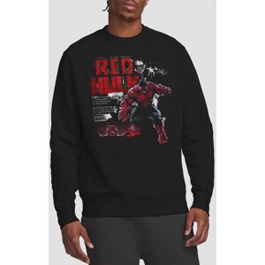 Marvel Captain America Brave New World Red Hulk Rage Sweatshirt, Black Size: Large Black L Marvel Captain America Brave New World Red Hulk Rage Sweatshirt, Black Size: Large Black L