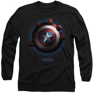 Marvel Captain America Brave New World Red Hulk Shield Poster Long Sleeve T-Shirt, Black Size: Large Black L Marvel Captain America Brave New World Red Hulk Shield Poster Long Sleeve T-Shirt, Black Size: Large Black L