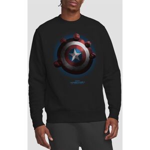 Marvel Captain America Brave New World Red Hulk Shield Poster Sweatshirt, Black Size: Medium Black M Marvel Captain America Brave New World Red Hulk Shield Poster Sweatshirt, Black Size: Medium Black M
