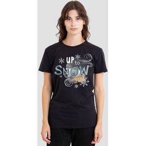 Disney Women's Frozen Olaf Is Up To Snow Good T-Shirt, Black Size: Large Black L Disney Women's Frozen Olaf Is Up To Snow Good T-Shirt, Black Size: Large Black L