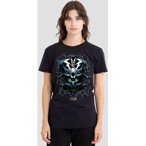 Marvel Women's SpiderMan 2 Gamerverse Venom Shadow T-Shirt, Black Size: Small Black S Marvel Women's SpiderMan 2 Gamerverse Venom Shadow T-Shirt, Black Size: Small Black S