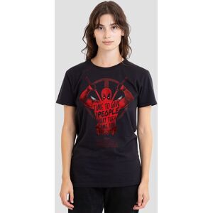 Marvel Women's Deadpool Wolverine Give the People Deadpool T-Shirt, Black Size: Small Black S Marvel Women's Deadpool Wolverine Give the People Deadpool T-Shirt, Black Size: Small Black S