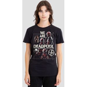 Marvel Women's Deadpool Wolverine We Are Deadpool T-Shirt, Black Size: Large Black L Marvel Women's Deadpool Wolverine We Are Deadpool T-Shirt, Black Size: Large Black L