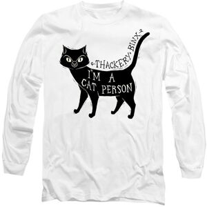 Disney Hocus Pocus Thackery Binx I'm A Cat Person Long Sleeve T-Shirt, White Size: Large White L Disney Hocus Pocus Thackery Binx I'm A Cat Person Long Sleeve T-Shirt, White Size: Large White L