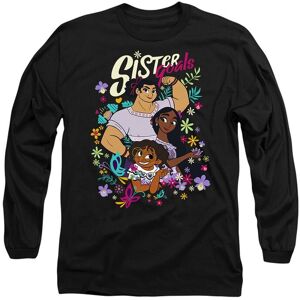 Disney Encanto Mirabel, Isabela & Luisa Have Sister Goals Long Sleeve T-Shirt, Black Size: Large Black L Disney Encanto Mirabel, Isabela & Luisa Have Sister Goals Long Sleeve T-Shirt, Black Size: Large Black L