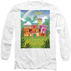 Disney Encanto Magic Awaits You...Casa de Los Madrigal Poster Long Sleeve T-Shirt, White Size: Medium White M Disney Encanto Magic Awaits You...Casa de Los Madrigal Poster Long Sleeve T-Shirt, White Size: Medium White M