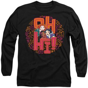 Disney Princess Oh Hi Merida, Moana & Snow White T-Shirt, Black Size: Large Black L Disney Princess Oh Hi Merida, Moana & Snow White T-Shirt, Black Size: Large Black L