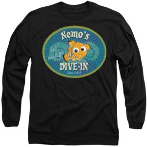 Disney Finding Nemo Nemo's Dive In Long Sleeve T-Shirt, Black Size: Medium Black M Disney Finding Nemo Nemo's Dive In Long Sleeve T-Shirt, Black Size: Medium Black M
