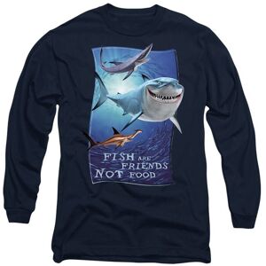 Disney Finding Nemo Fish are Friends Long Sleeve T-Shirt, Navy Size: Small Navy S Disney Finding Nemo Fish are Friends Long Sleeve T-Shirt, Navy Size: Small Navy S